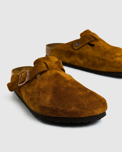 Boston Soft Footbed Suede Leather Sandals