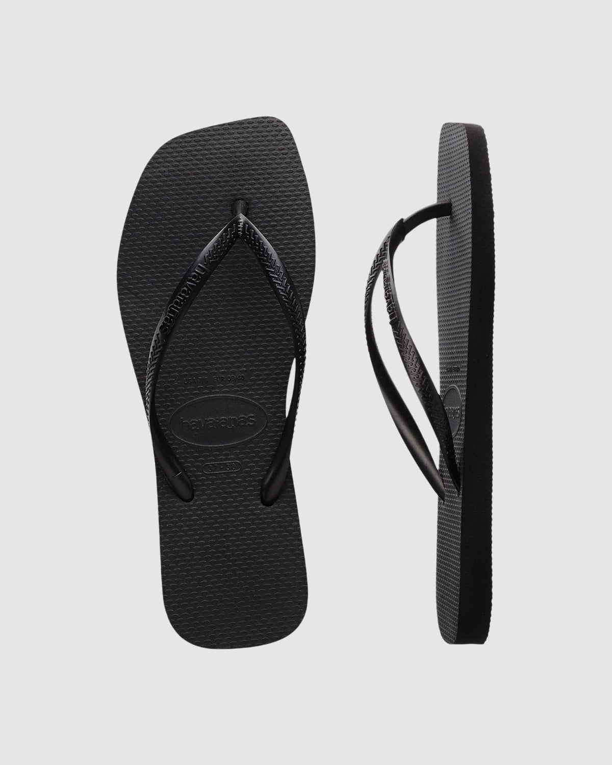 Slim Square Flip Flops