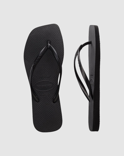 Slim Square Flip Flops