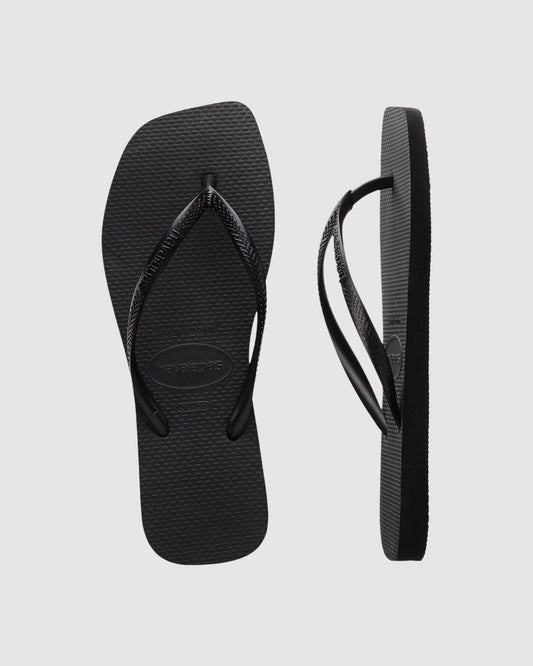 Slim Square Flip Flops