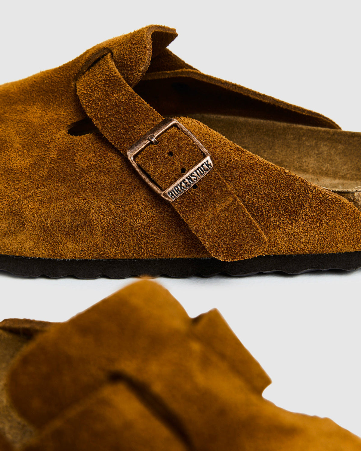 Boston Soft Footbed Suede Leather Sandals